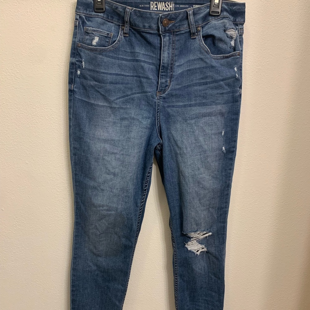 High waisted size 13 skinny jeans